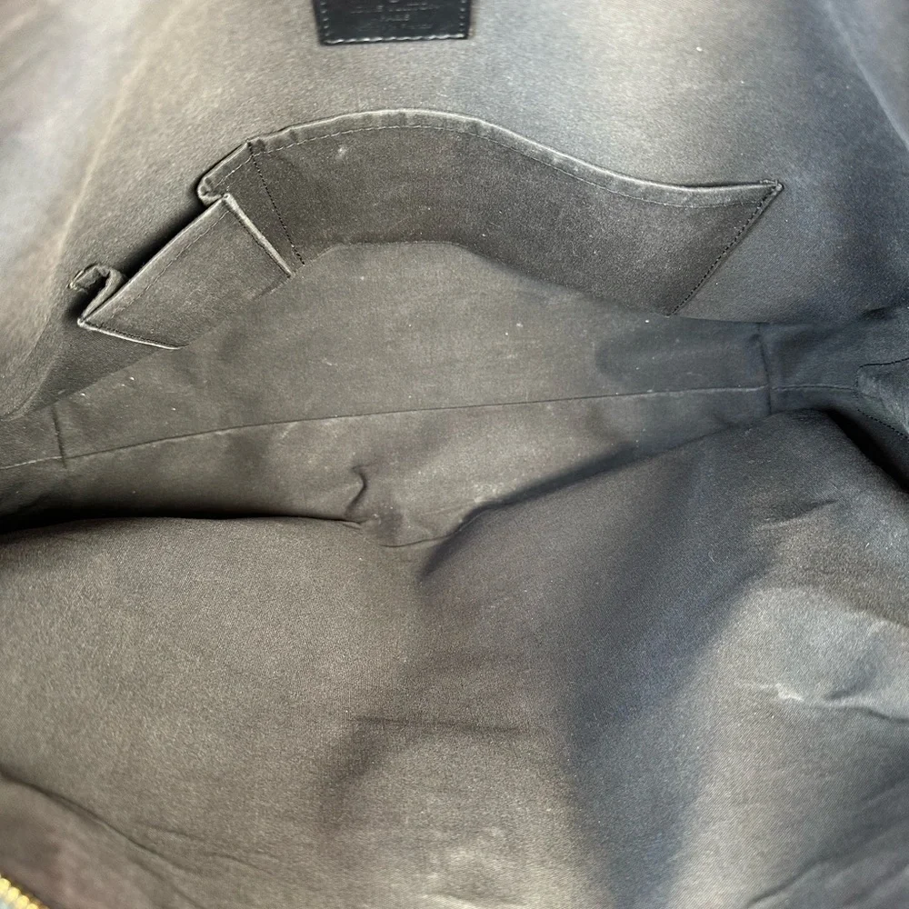 Authentic Louis Vuitton Mini Lin Mary Kate Black Monogram Canvas Denim Tote - Picture 16 of 16